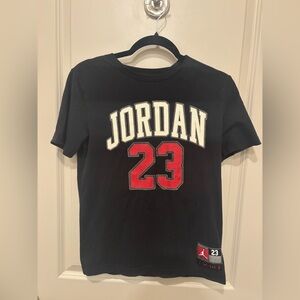 Jordan Kids Black and Red Graphic Tee